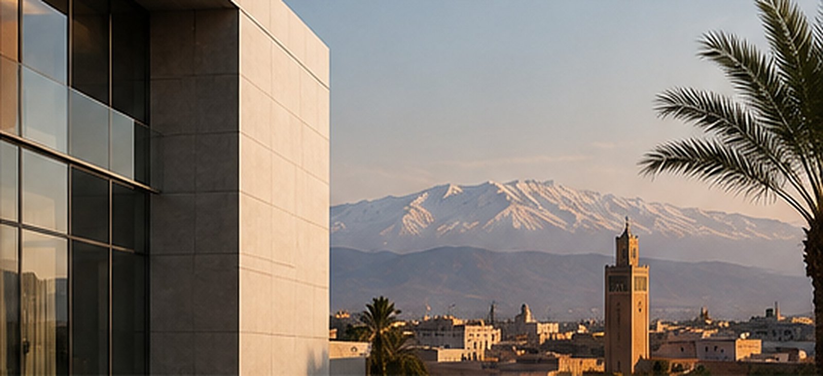 Architecture contemporaine et skyline de Rabat